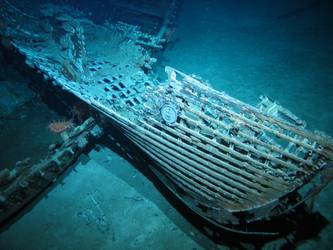 Boat lying across what is believed to be 36-foot motor pinnace